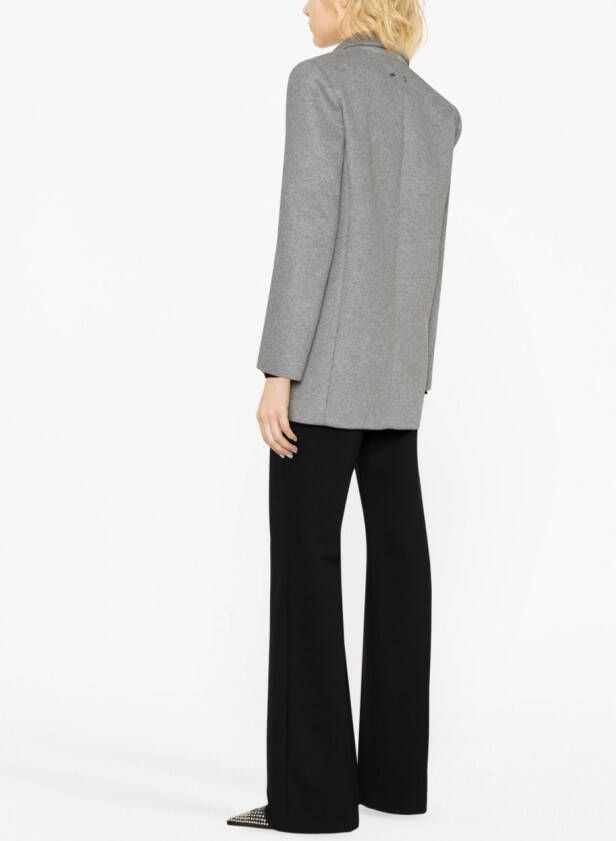 Patrizia Pepe Blazer met enkele rij knopen Grijs