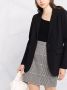 Patrizia Pepe Blazer met enkele rij knopen Zwart - Thumbnail 5