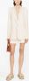 PATRIZIA PEPE Ivoor Oversized Knoop Blazer White Dames - Thumbnail 2