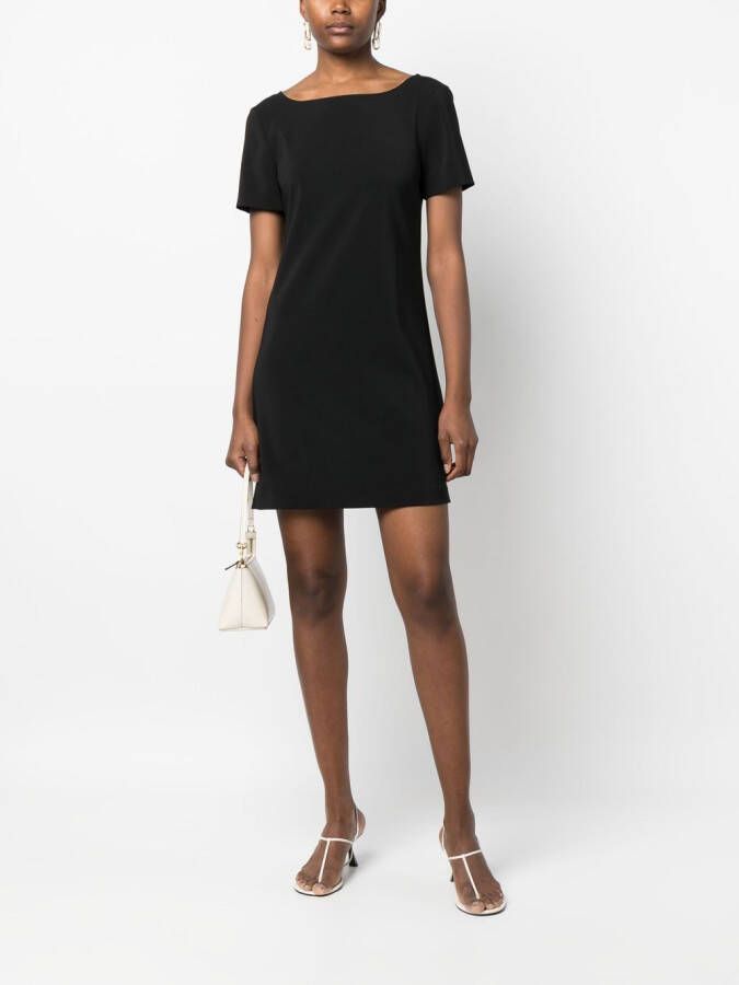 Patrizia Pepe Mini-jurk met boothals Zwart