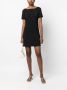 PATRIZIA PEPE Kleed Essentiële crêpe mini -jurk Gray Black Dames - Thumbnail 6