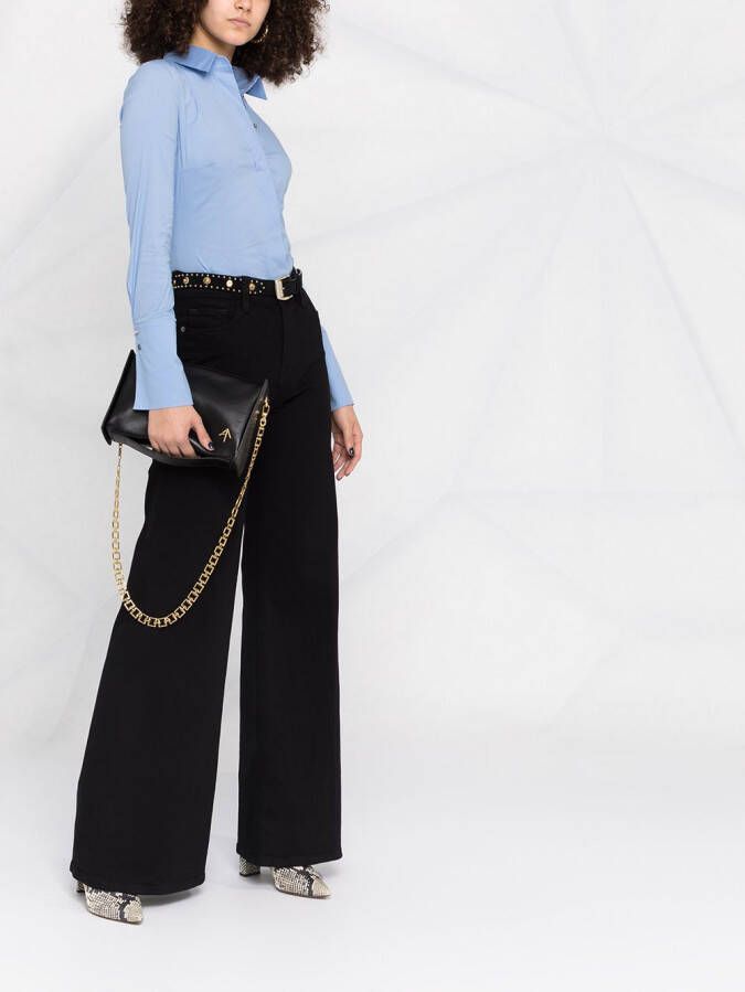 Patrizia Pepe Body met blouse Blauw