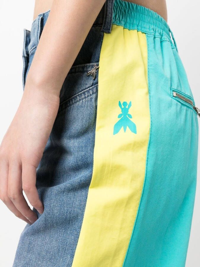 Patrizia Pepe Broek met wijde pijpen Blauw