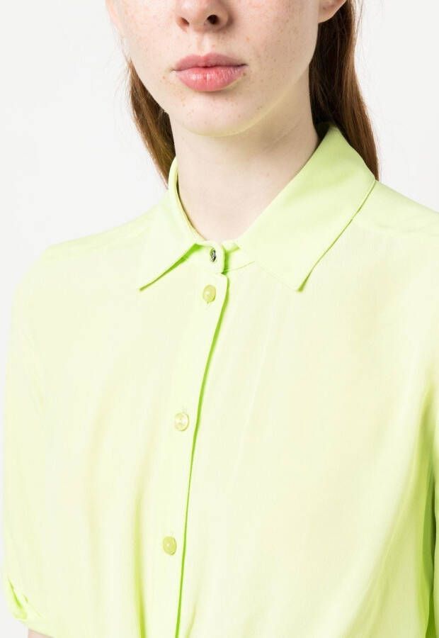 Patrizia Pepe Button-down blousejurk Groen