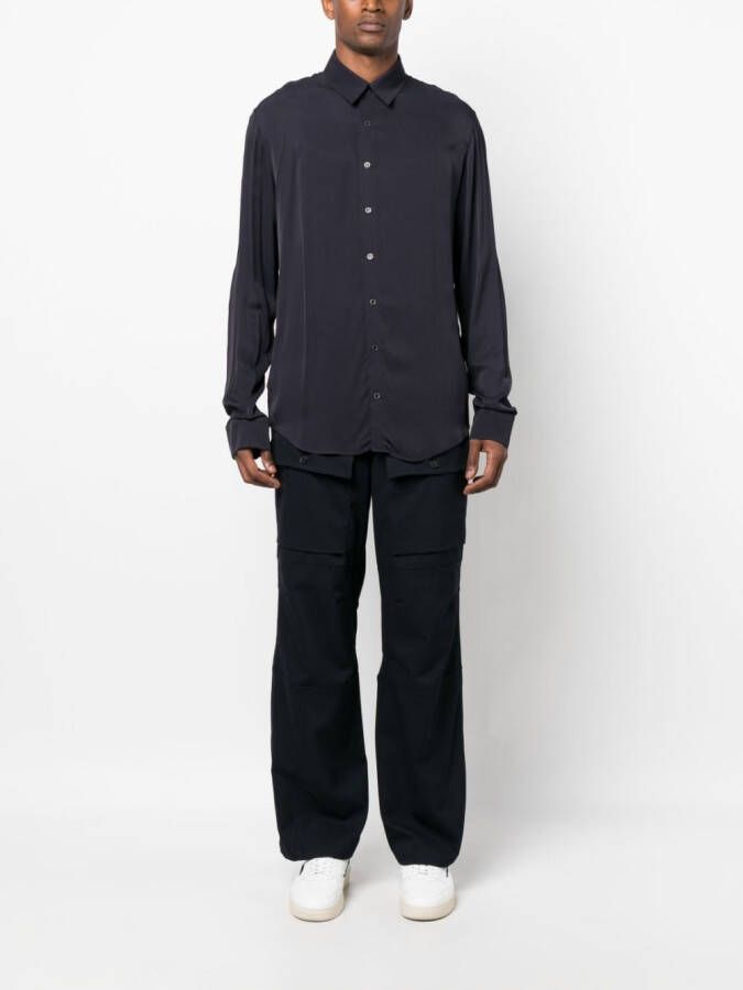Patrizia Pepe Button-up overhemd Blauw