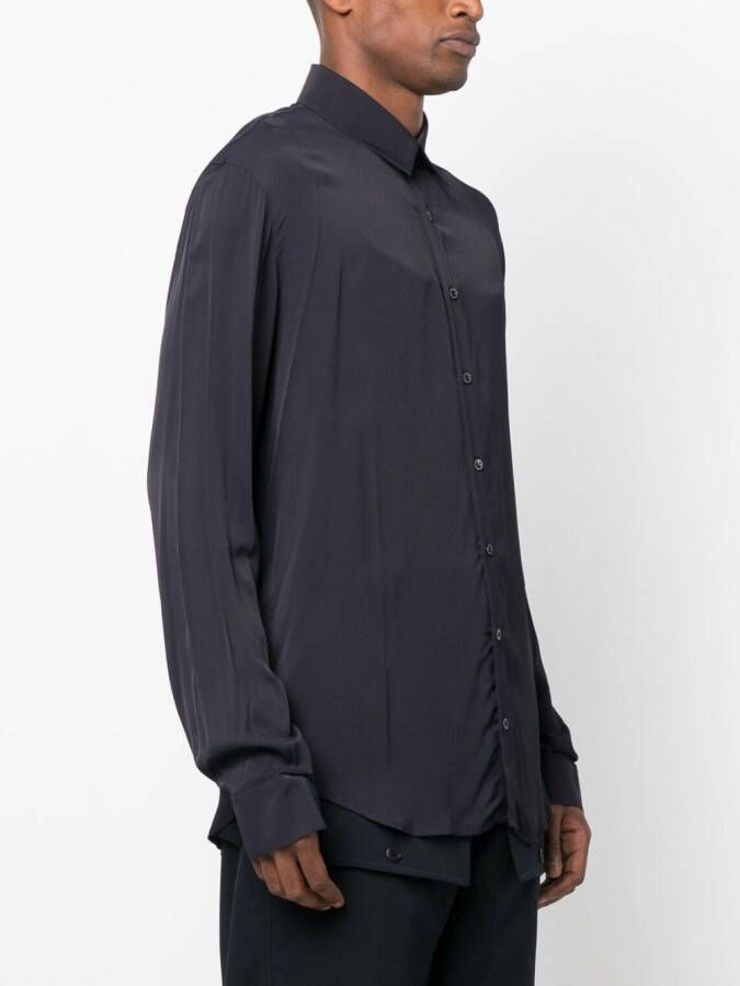 Patrizia Pepe Button-up overhemd Blauw