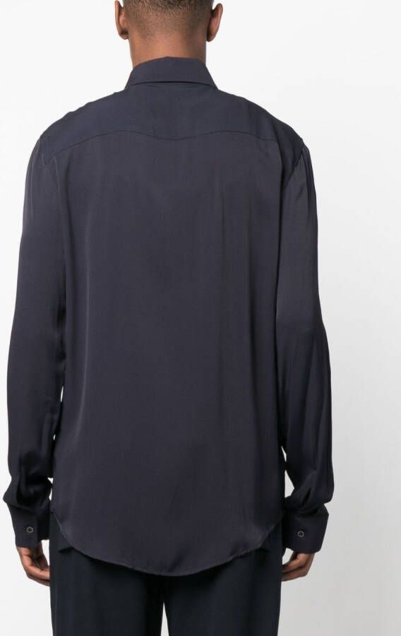 Patrizia Pepe Button-up overhemd Blauw