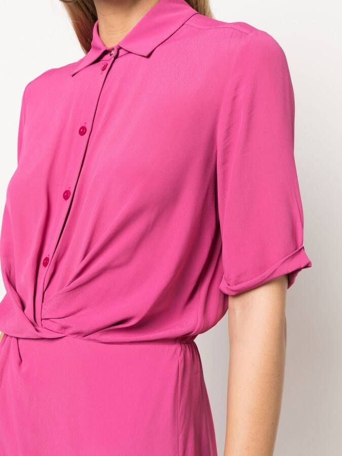 Patrizia Pepe Button-up blousejurk Roze