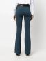 Patrizia Pepe contrast-waistband flared trousers Blauw - Thumbnail 4