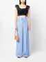 PATRIZIA PEPE Palazzo Broek met Elastische Tailleband Blue Dames - Thumbnail 3