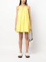 PATRIZIA PEPE Kleed Essentiële oversized jurk Yellow White Dames - Thumbnail 3