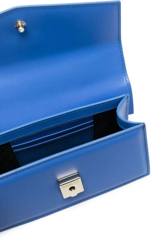 Patrizia Pepe Fly Bamby leren tas Blauw