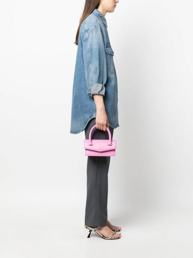 Patrizia Pepe Fly Bamby leren tas Roze