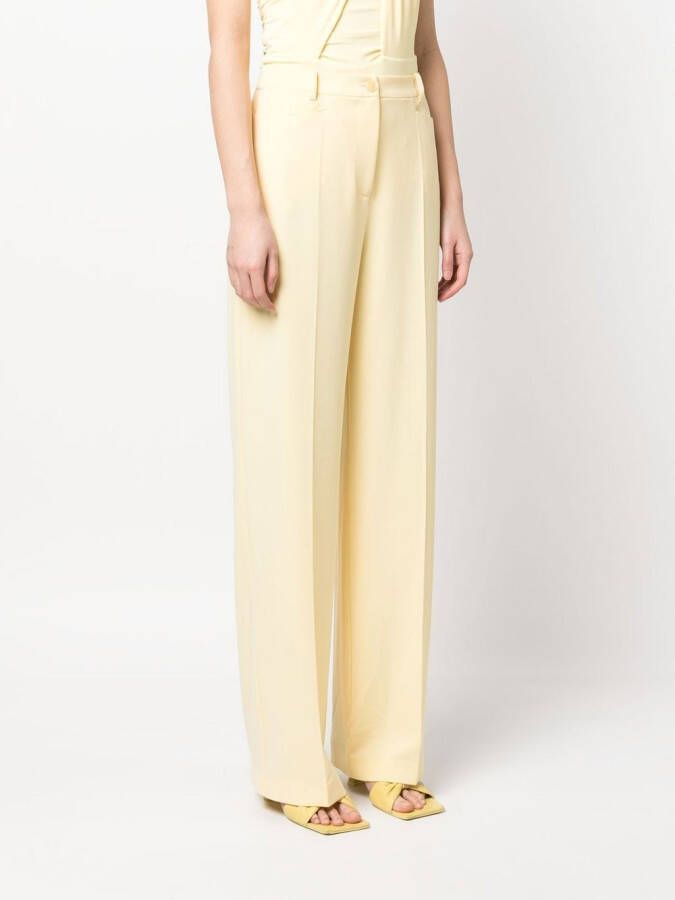 Patrizia Pepe High waist palazzo broek Geel