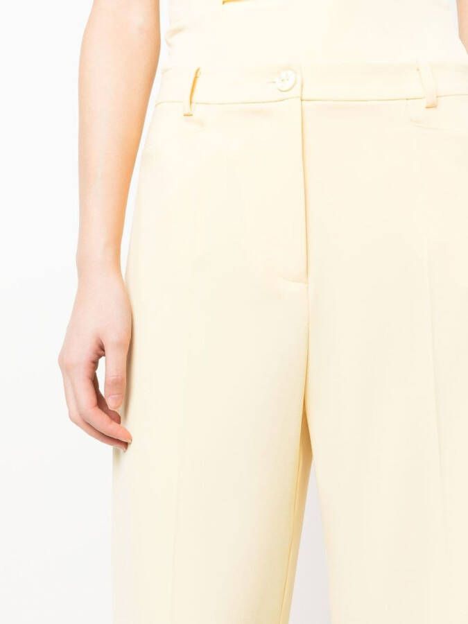 Patrizia Pepe High waist palazzo broek Geel