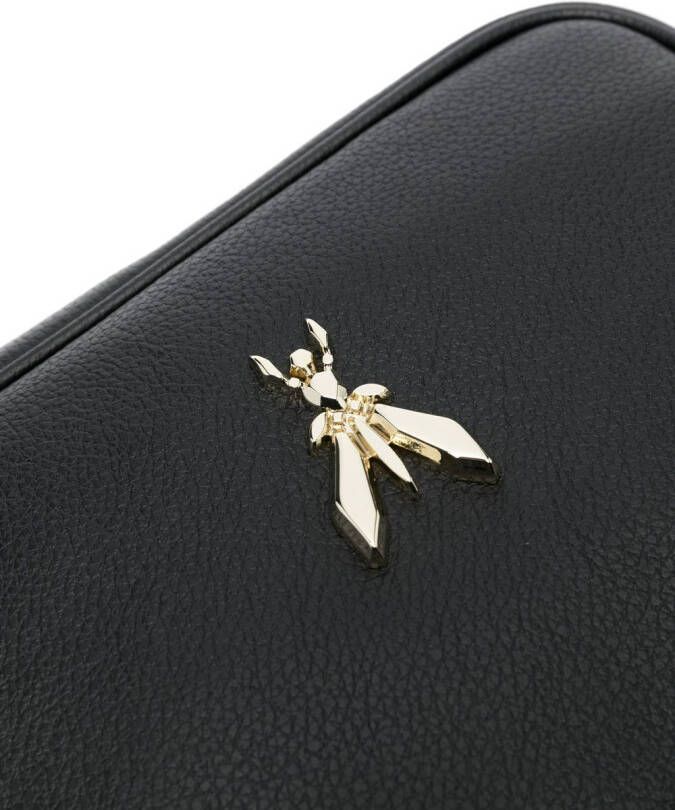 Patrizia Pepe Leren crossbodytas Zwart