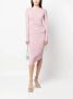 Patrizia Pepe Midi-jurk met lange mouwen Roze - Thumbnail 2