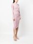 Patrizia Pepe Midi-jurk met lange mouwen Roze - Thumbnail 3