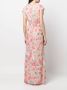 Patrizia Pepe Maxi-jurk met bloemenprint Roze - Thumbnail 4
