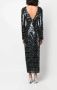 Patrizia Pepe Maxi-jurk met pailletten Zwart - Thumbnail 4