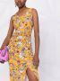 PATRIZIA PEPE Kleed afdrukte lange jurk met afdrukken Yellow Dames - Thumbnail 6
