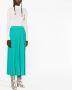 PATRIZIA PEPE Aquatische Geplooide Split Rok Groen Dames - Thumbnail 4