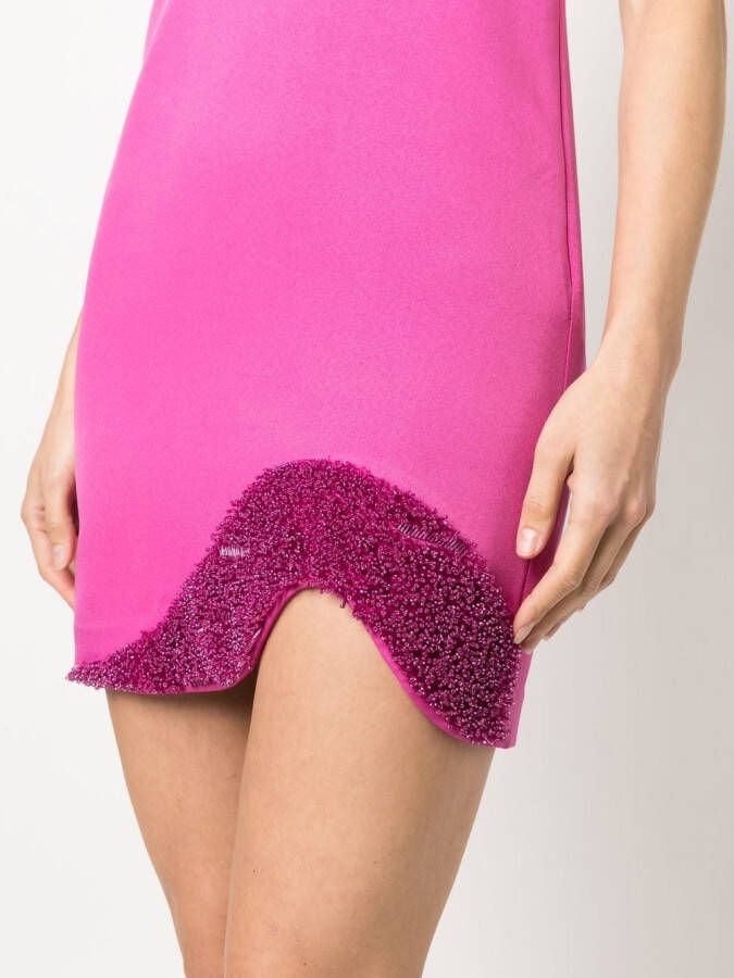Patrizia Pepe Mini-jurk met kralen Paars