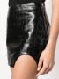 PATRIZIA PEPE Zwarte leren rok met zijsplit Black Dames - Thumbnail 5