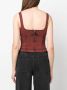 Patrizia Pepe Mouwloze top Rood - Thumbnail 4