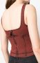 Patrizia Pepe Mouwloze top Rood - Thumbnail 5