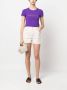 Patrizia Pepe T-shirt met logo van stras Paars - Thumbnail 2