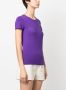 Patrizia Pepe T-shirt met logo van stras Paars - Thumbnail 3