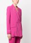 PATRIZIA PEPE Dubbelrijige blazer met vrouwelijke details Roze Dames - Thumbnail 4