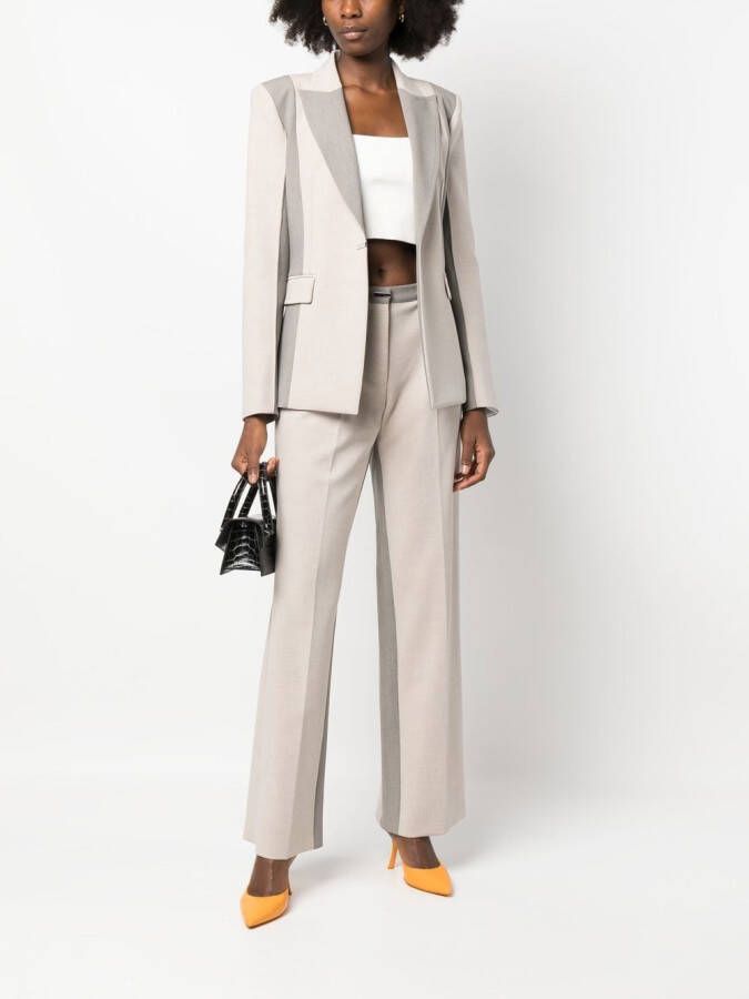 Patrizia Pepe Tweekleurige broek Beige