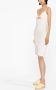 PATRIZIA PEPE Open Rug Sheath Jurk White Dames - Thumbnail 4