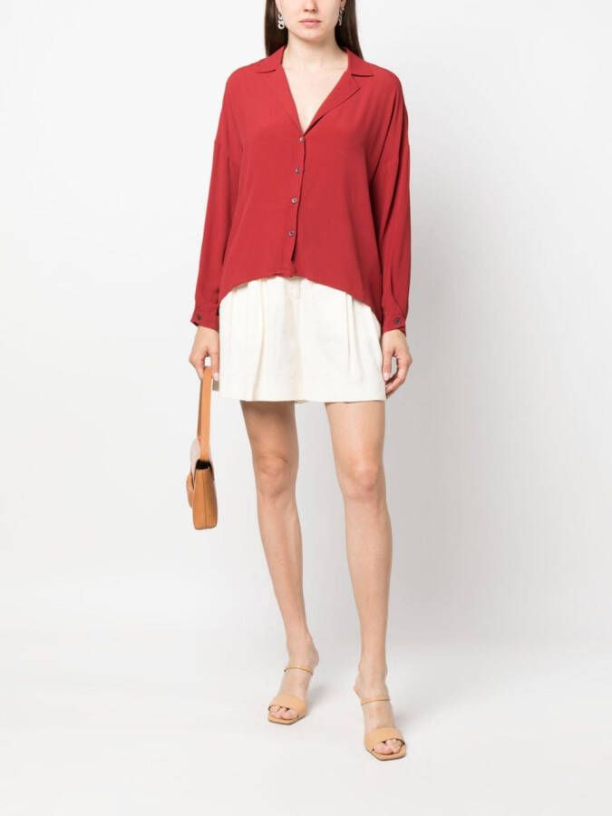 Patrizia Pepe Zijden blouse Rood