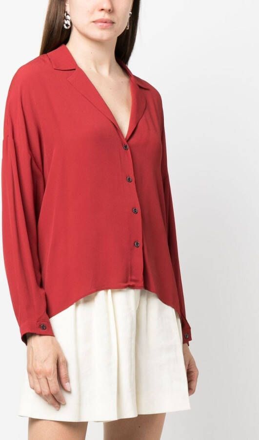 Patrizia Pepe Zijden blouse Rood