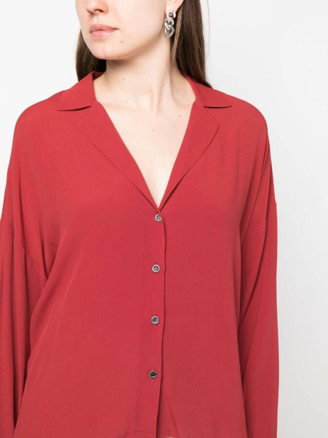 Patrizia Pepe Zijden blouse Rood