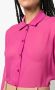 PATRIZIA PEPE Zijden Georgette Shirt Grenadine Roze Dames - Thumbnail 5