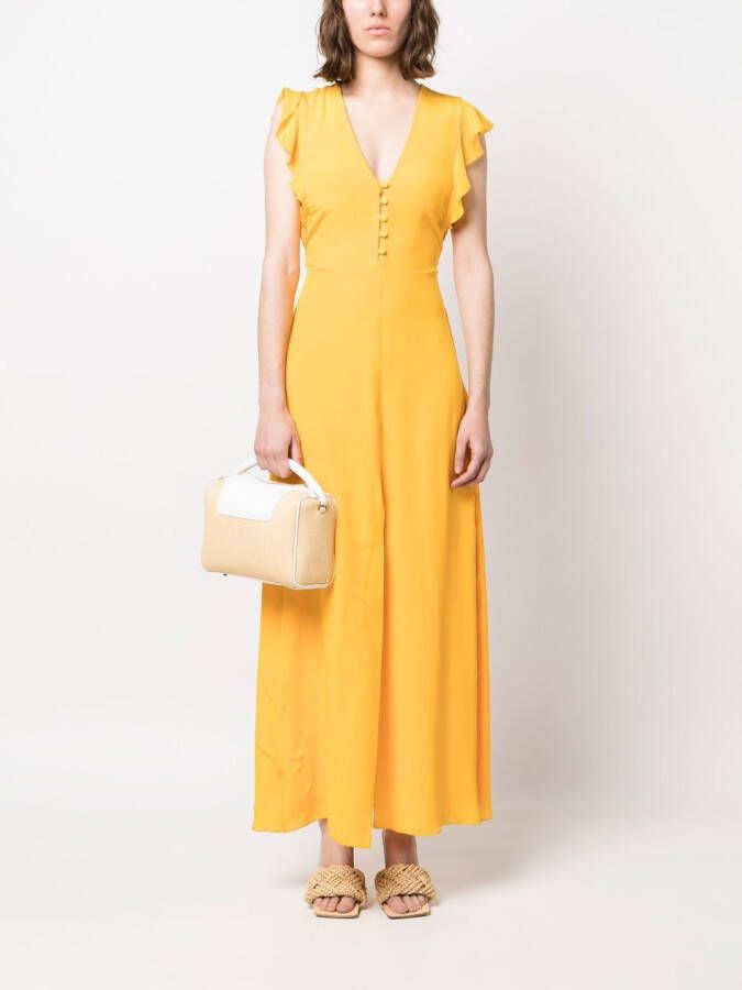 Patrizia Pepe Zijden jurk Oranje
