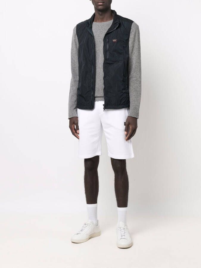 Paul & Shark Bodywarmer met logopatch Zwart