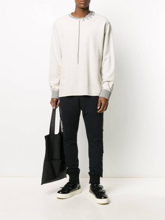 Paul & Shark Broek met logoprint Zwart