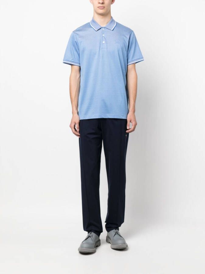 Paul & Shark Poloshirt met geborduurd logo Blauw
