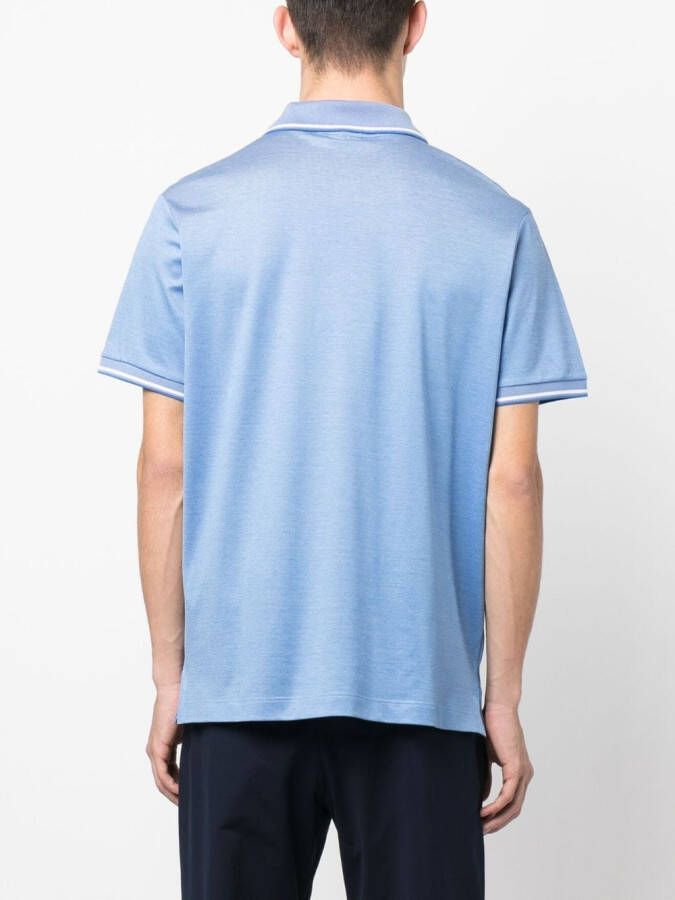 Paul & Shark Poloshirt met geborduurd logo Blauw
