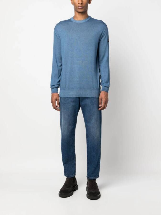 Paul & Shark Fijngebreide trui Blauw