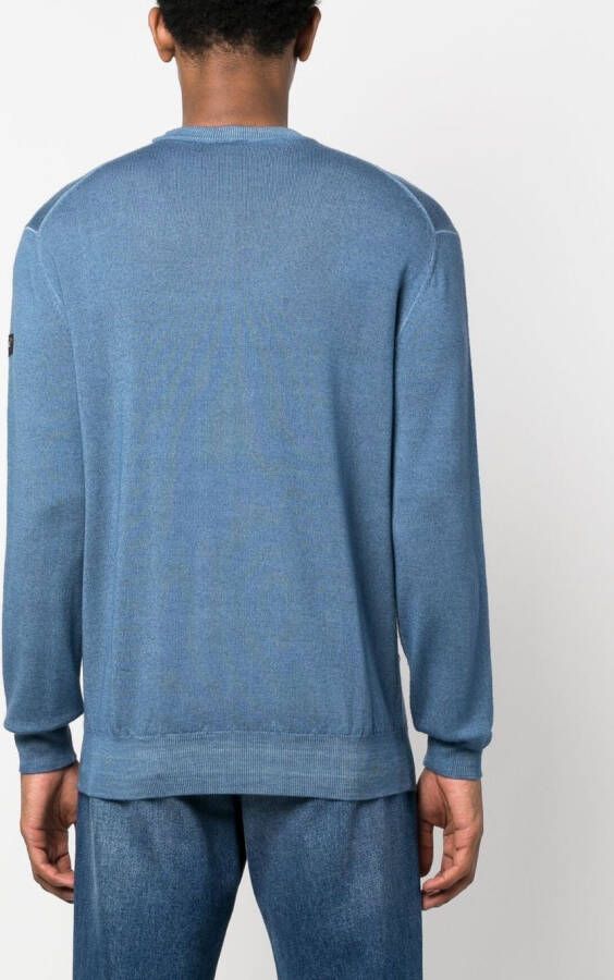 Paul & Shark Fijngebreide trui Blauw