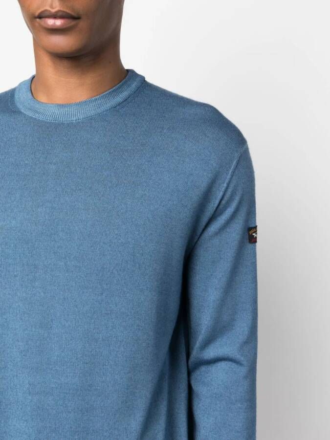 Paul & Shark Fijngebreide trui Blauw