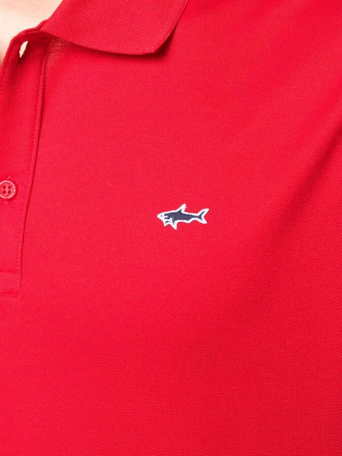 Paul & Shark Getailleerd poloshirt Rood