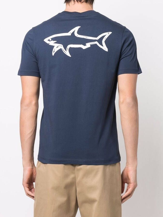 Paul & Shark Katoenen T-shirt Blauw