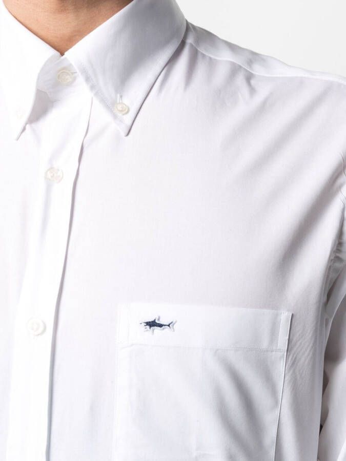 Paul & Shark Overhemd met logoplakkaat Wit